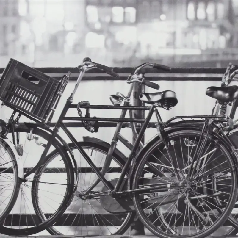 Abverkauf Amsterdam Dekor Glas Effekt Fliese Fahrrad 20x50cm