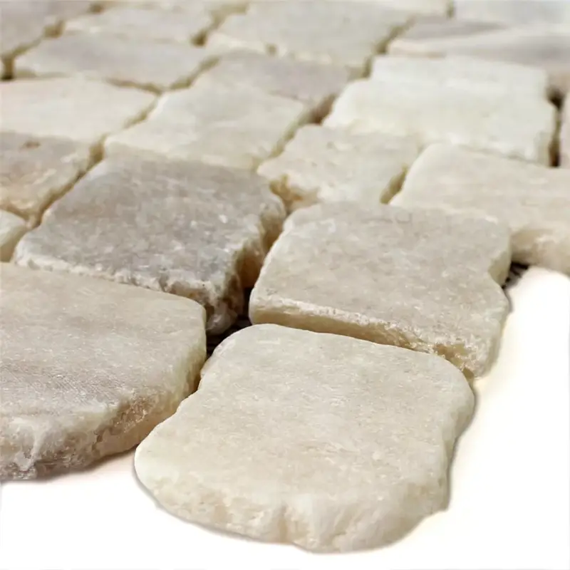 Neuheit Mosaikfliesen Naturstein Cream Poliert