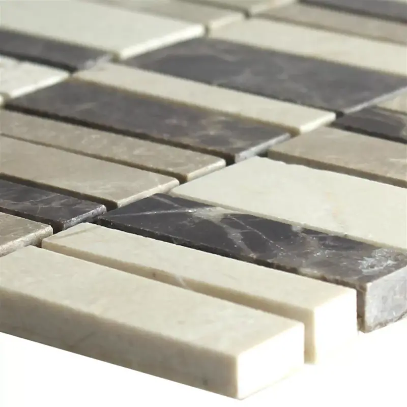 Aktuell Marmor Mosaikfliesen Sunbury Braun Caramel