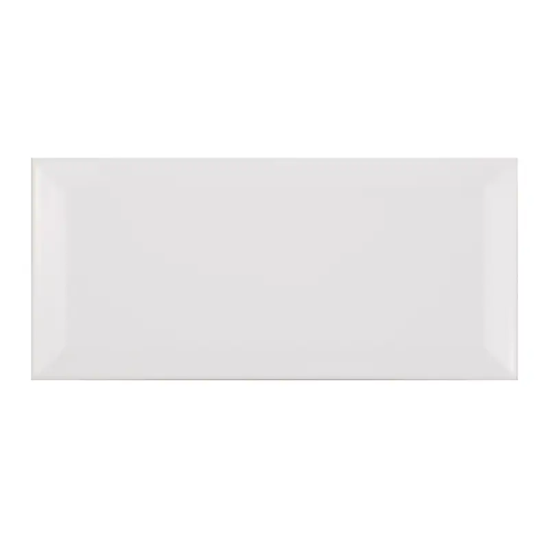 Metro Wandfliesen Brasilia Facette 7,5x15x0,7cm Blanco Matt Highlight