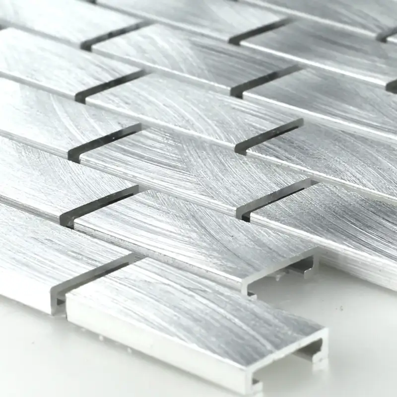 Aluminium Metall Mosaikfliesen Charmant Silber Solange Der Vorrat Reicht