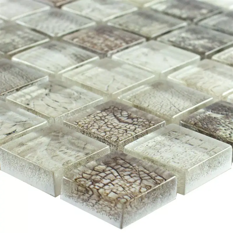 Aktuell Glasmosaik Fliesen Python Beige 23