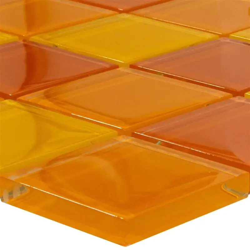 Direkt Vom Hersteller Glasmosaik Fliesen Glasgow Orange Mix