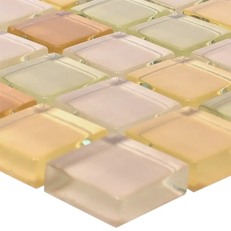 Glasmosaik Fliesen 23x23x8mm Beige Mix Saisonangebot