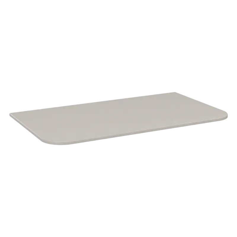 Schneller Versand Storke Tavola Soft Einzelwaschtischplatte Beige Granit solid surface 80 x 46 cm