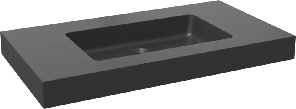 Sofort Bestellen Storke Scuro High Einzelwaschtisch, Quarz matt, 95 x 52 cm