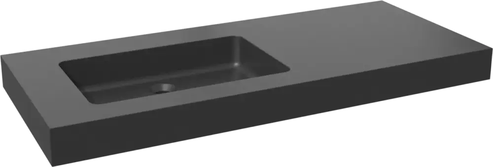 Storke Scuro High Waschtisch, links, Quarz matt, 120 x 52 cm Wochenendangebot