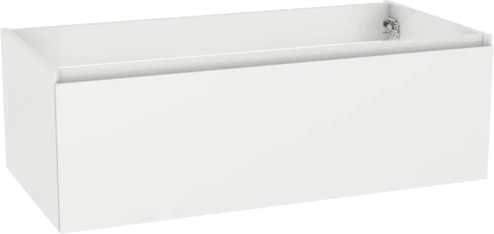 Top-Preis Storke Edge hängender Waschbeckenunterschrank: 105 x 52 cm, Weiß matt, 1 Schublade