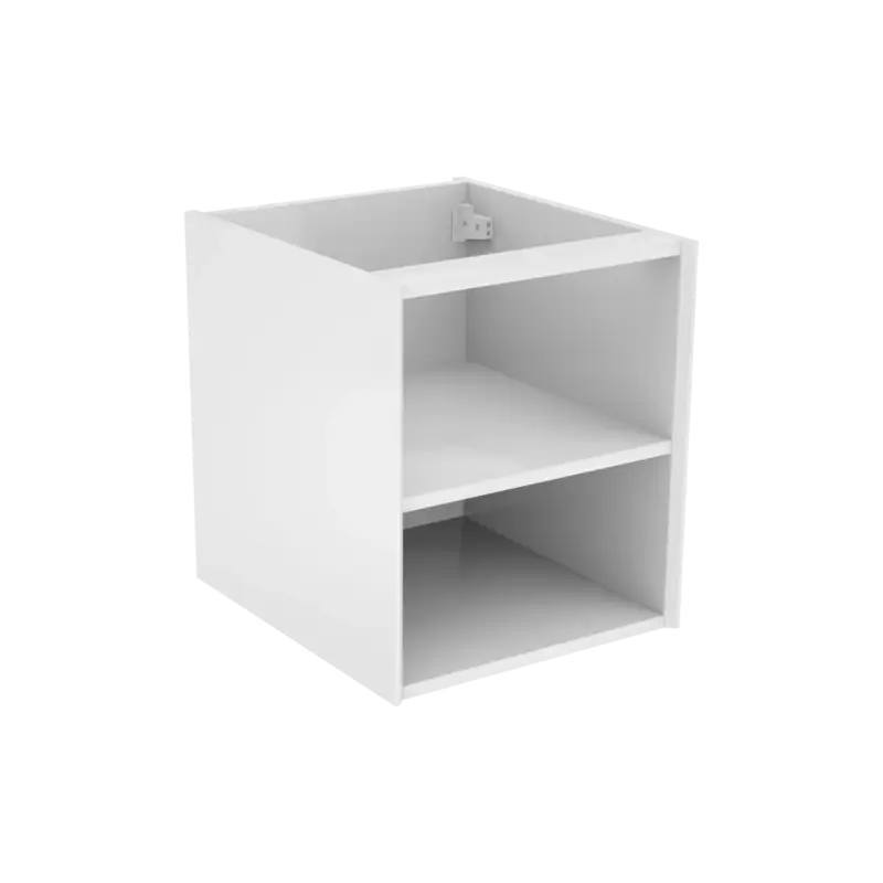 Storke Edge hängender Waschbeckenunterschrank: 45 x 52 cm, Weiß Glänzend, mit 2 offenen Nischen Angebot