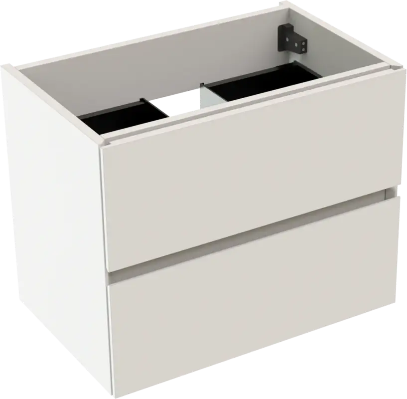 Storke Edge hängender Waschbeckenunterschrank: 60 x 40 cm, Weiß matt, 2 Schubladen Sichere Zahlung
