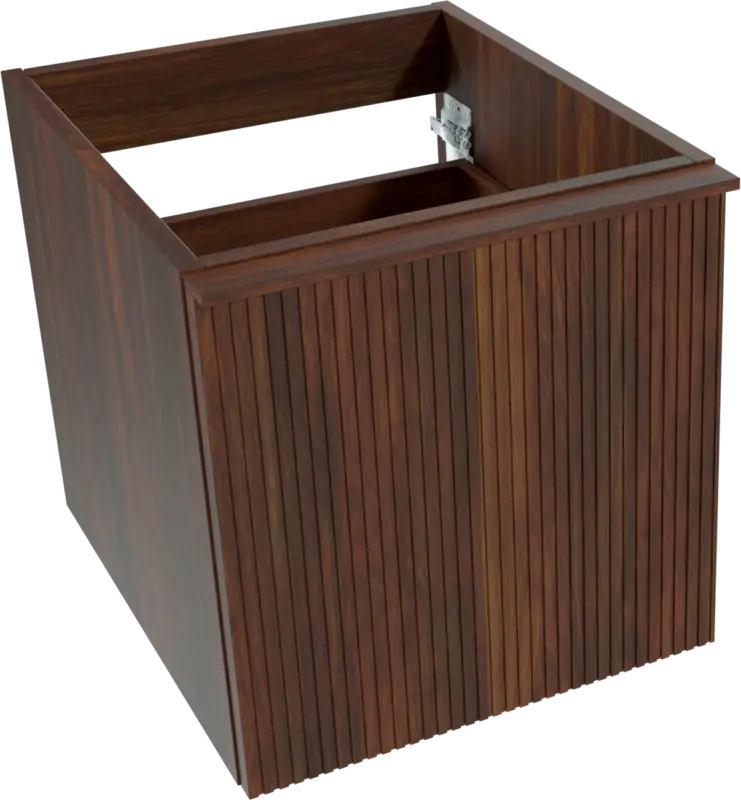 Balmani Forma hängender Waschbeckenunterschrank: 45 x 55 cm, amerikanischer Nussbaum, 2 Schubladen Bestpreis