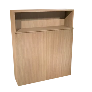 Begrenztes Angebot Balmani Forma Badhochschrank: Hängend, Eiche Natur, 100 x 30 x 120 cm