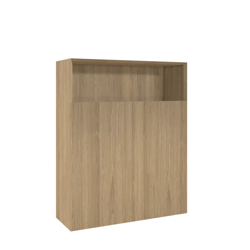 Rabatt Balmani Fila by Mitra Badhochschrank: Hängend, Eiche Natur, Furnierholz, 100 x 30 x 120 cm