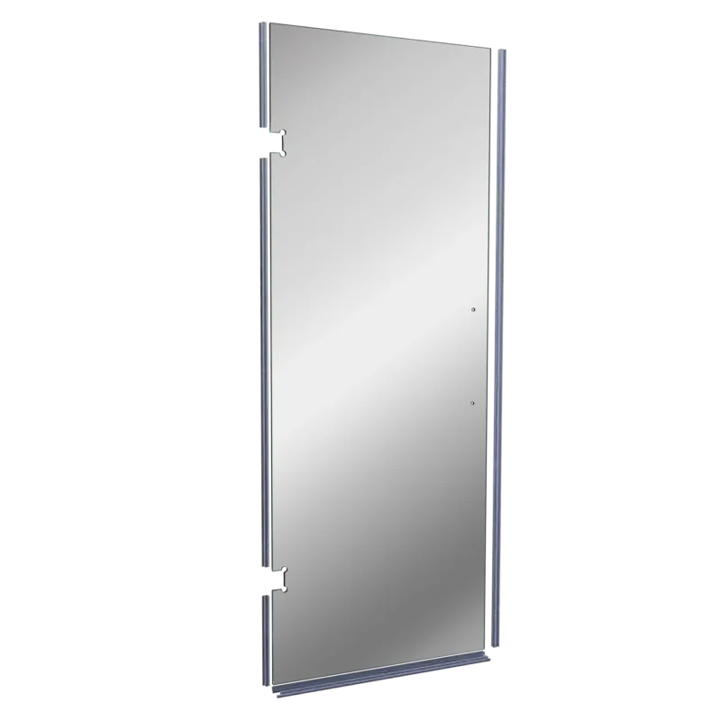 Sichere Zahlung Balmani Modular Glasscheibe und Dichtungen für Duschtür, 841 mm, Reflex Spiegelglas