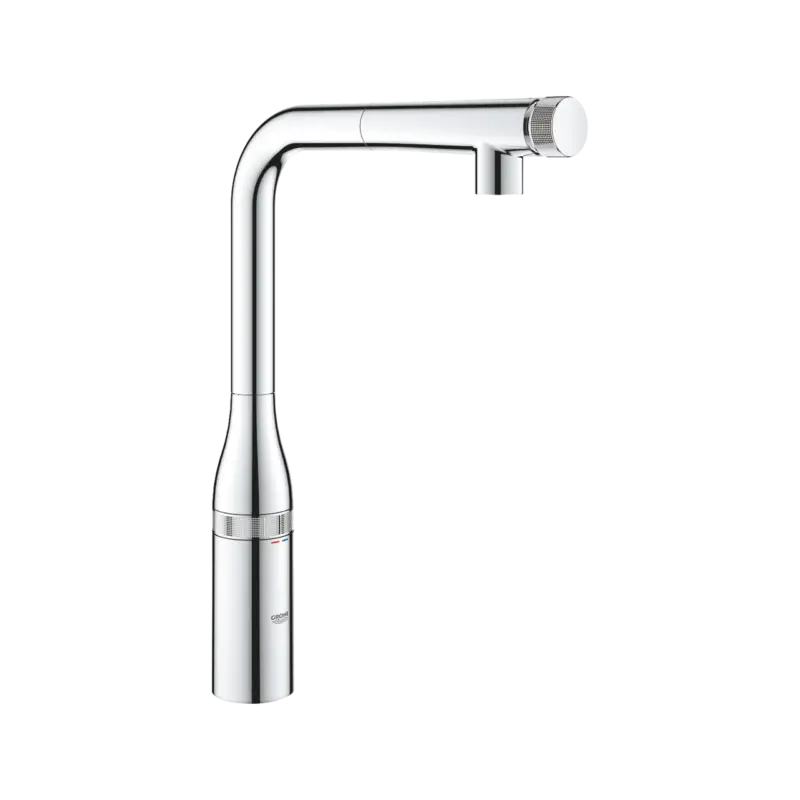 Grohe Essence SmartControl Küchenarmatur: Chrom glänzend, mit ausziehbarer Handbrause Preisreduziert