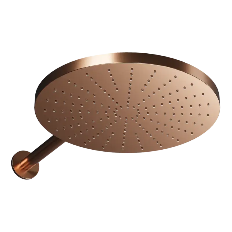 Blaufoss Nola 300 Duschkopf Rund, 30 cm, Wandmontage, Brushed Rosegold Nur Für Kurze Zeit