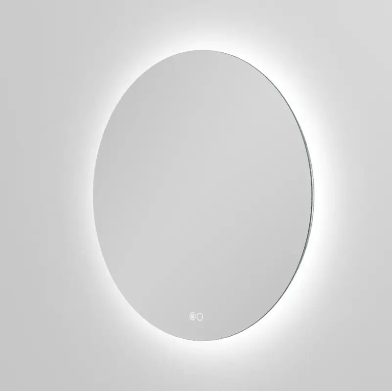 Geprüft Balmani Giro Touch rund Badezimmerspiegel Ø 60 cm mit Spiegelbeleuchtung und Anti-Beschlag Spiegelheizung
