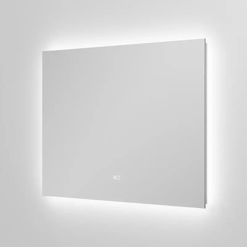 Balmani Giro Touch rechteckig Badezimmerspiegel Ø 90 cm mit Spiegelbeleuchtung und Anti-Beschlag Spiegelheizung Kracherpreis
