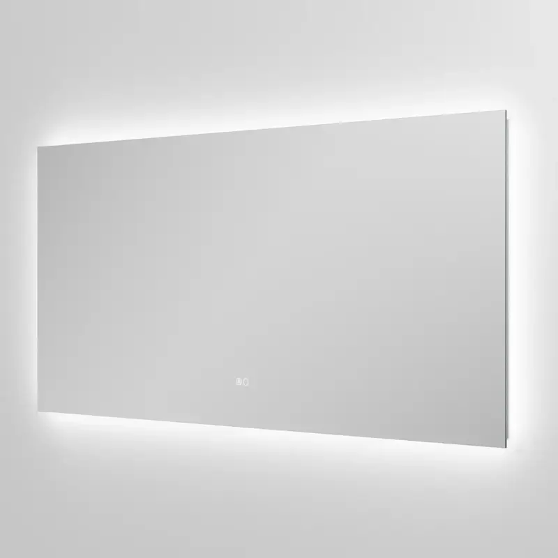 Balmani Giro Touch rechteckig Badezimmerspiegel 135 x 65 cm mit Spiegelbeleuchtung und Anti-Beschlag Spiegelheizung Sonderangebot
