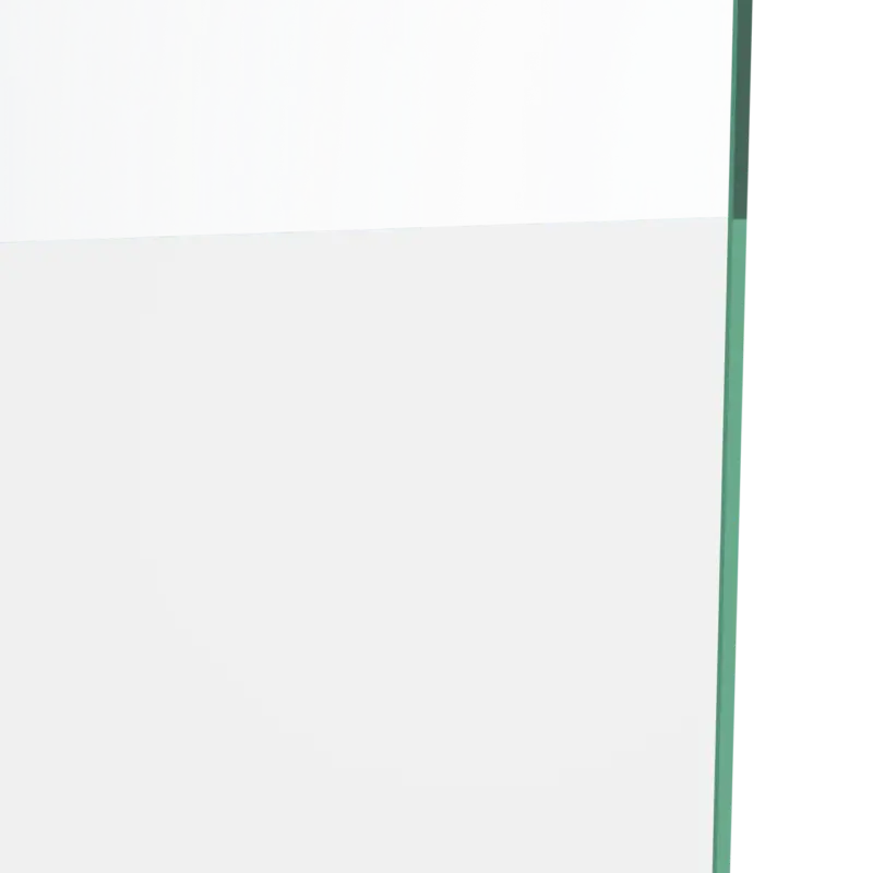 Linie Duschwand Glas: Klarglas mit mattiertem Streifen, 116 x 200 cm Markenprodukt