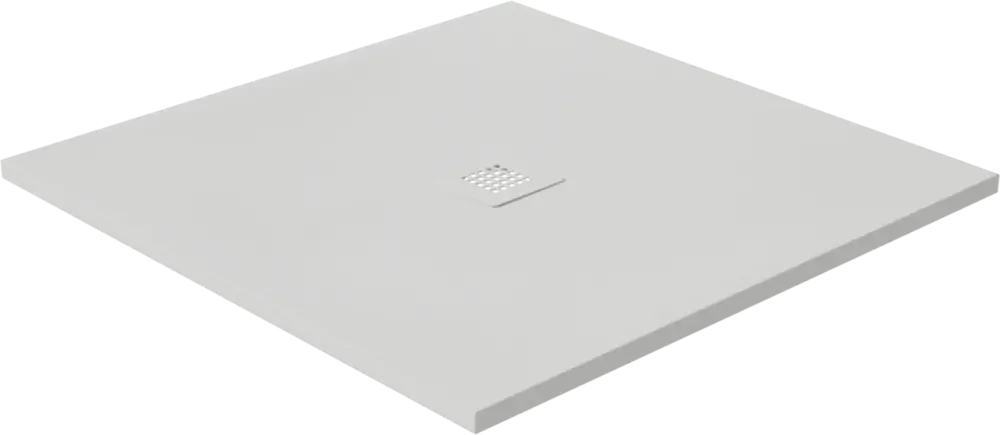 Direktkauf Luca Varess Classy duschwanne 90 x 90 cm marmorkomposit weiß matt rockstruktur