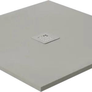 Direktkauf Luca Varess Classy duschwanne 90 x 90 cm marmorkompositHellgrau matt rockstruktur