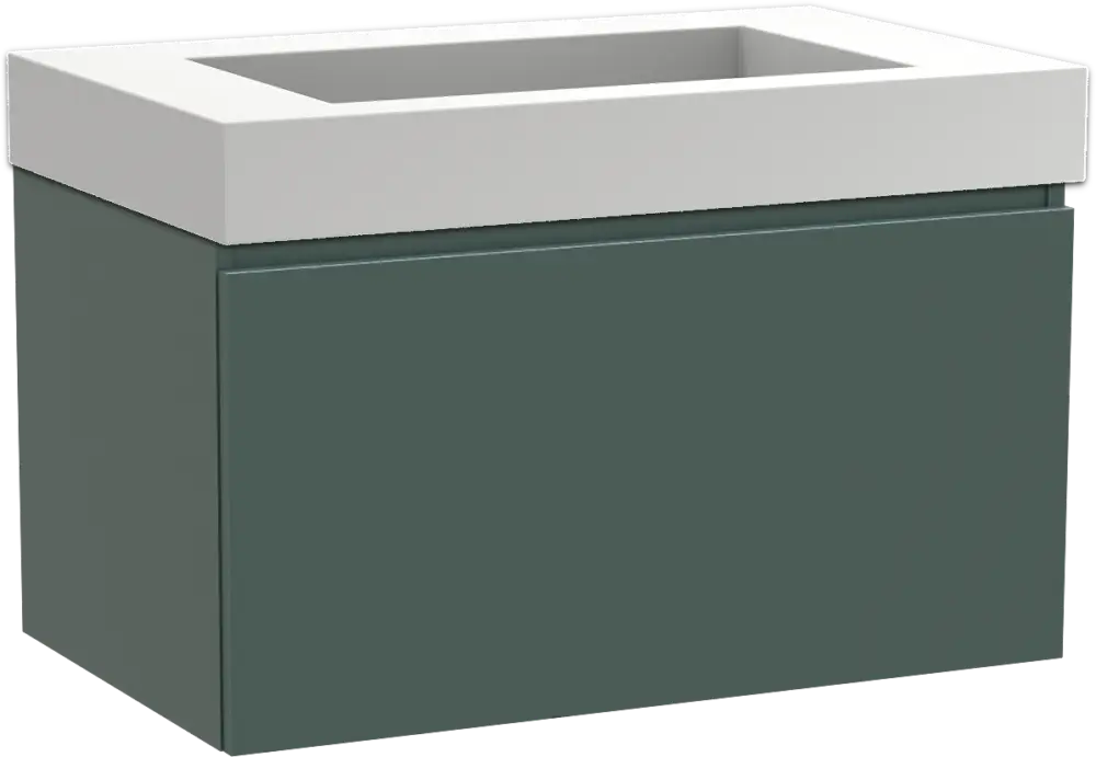 Sonderangebot Balmani Sfera by Lucida hängendes Möbelstück Set: 90 x 55 cm, Forest, mit Modus Einzelwaschtisch, Solid Surface Weiß matt