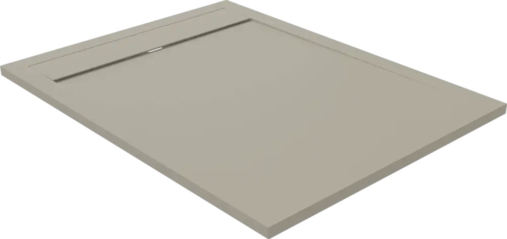 Luca Varess Dandy Duschwanne: 120 x 90 cm, Marmorkomposit, seidengraue Steinstruktur, matt Top-Angebot