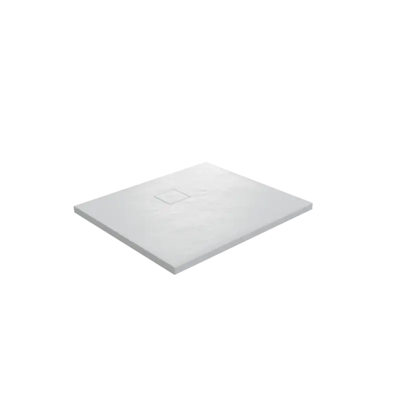 Linie Rumba Duschwanne: 90 x 90 cm, Acryl, Weiße Schieferstruktur, matt Preis Gesenkt