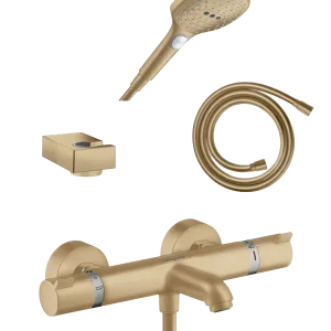 Hansgrohe Ecostat Comfort Thermostat-Badewannenarmatur: Brushed Bronze Preiswert