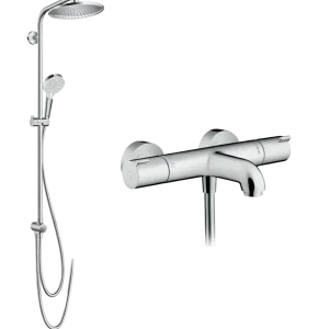 Top-Preis Hansgrohe Ecostat 1001 CL Badewannenarmatur: Thermostat-Armatur, Chrom Glänzend