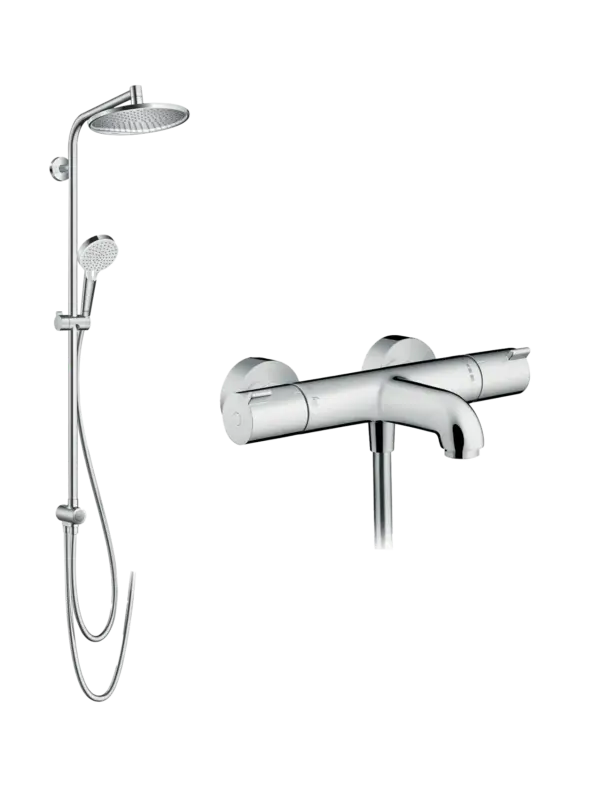 Top-Preis Hansgrohe Ecostat 1001 CL Badewannenarmatur: Thermostat-Armatur, Chrom Glänzend
