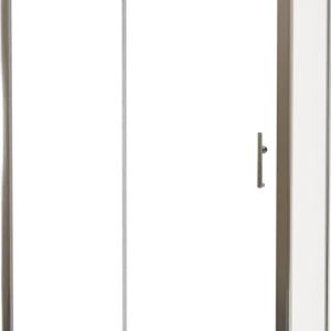 Versand Am Gleichen Tag Linie Cadiz Eckdusche Schiebetür mit fixierter Seitenwand, 120 x 70 cm, Klarglas, Brushed Chrome Profil