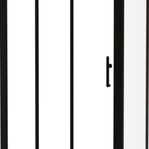 Linie Cadiz Eckdusche dreiteilige Schiebetür mit fixierter Seitenwand, 90 x 70 cm, Klarglas, Profil Schwarz Angebot