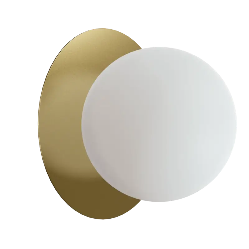 Echt Balmani Pelota Disc medium LED Spiegelbeleuchtung: 16 cm, Champagner Gold