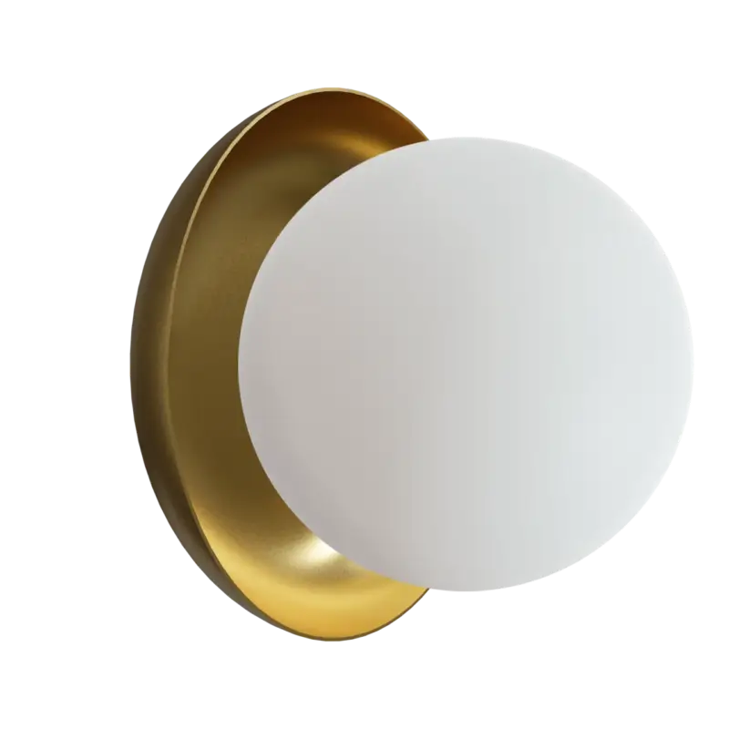 Balmani Pelota Bowl medium LED Spiegelbeleuchtung: 16 cm, Champagner Gold Must-Have