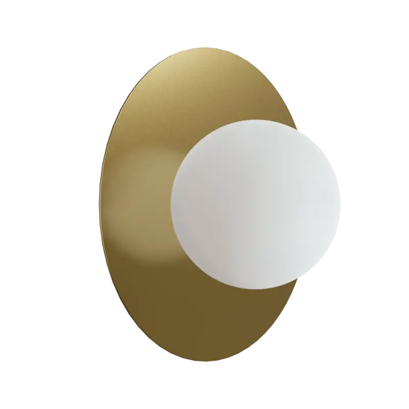 Balmani Pelota Disc small LED Spiegelbeleuchtung: 16 cm, Champagner Gold Sichere Zahlung