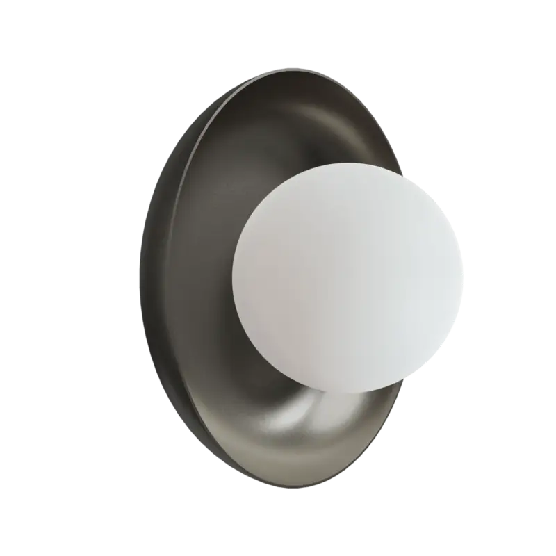 Balmani Pelota Bowl small LED Spiegelbeleuchtung: 16 cm, Gunmetal Sale