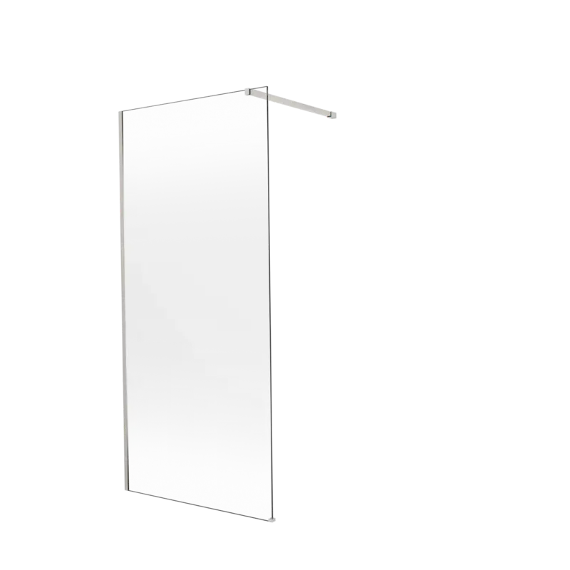 Solange Der Vorrat Reicht Balmani Modular Walk-In Dusche: 100 x 200 cm, Permafrost, inklusive Coating, Profil Brushed CoolMetal