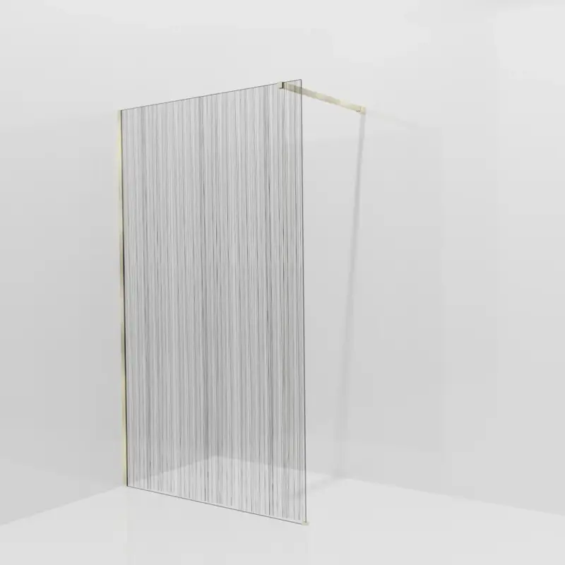 Balmani Modular Walk-In Dusche: 120 x 200 cm, Mikado, Profil Brushed Champagne Gold Wochenendangebot