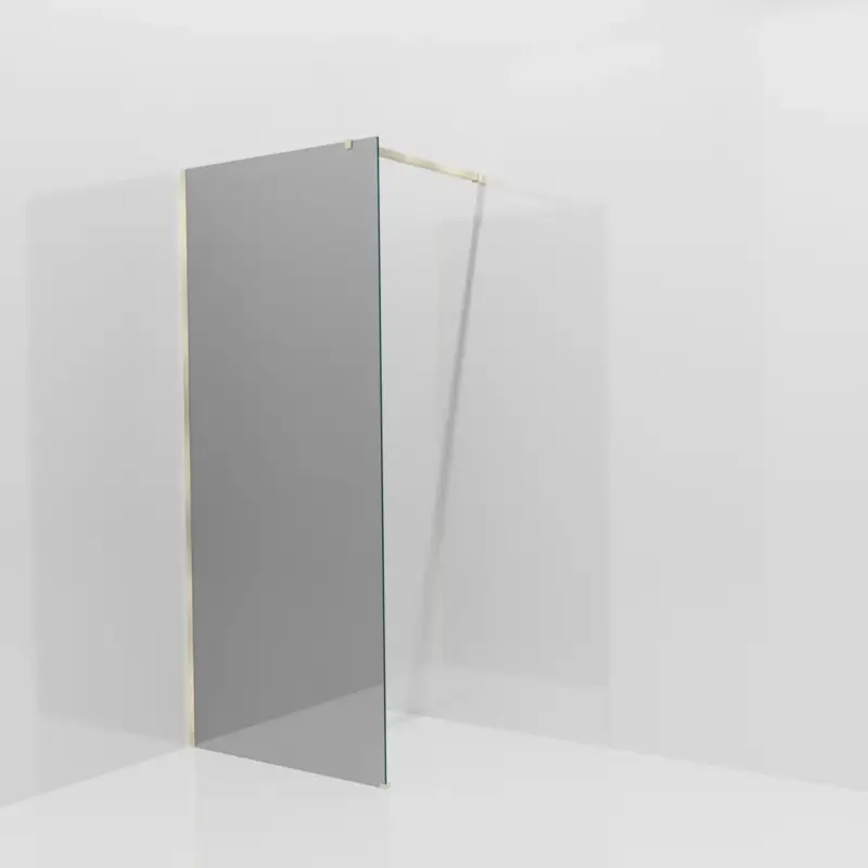 Preisknaller Balmani Modular Walk-In Dusche: 90 x 200 cm, Reflex-Spiegelglas, Profil Brushed Champagne Gold