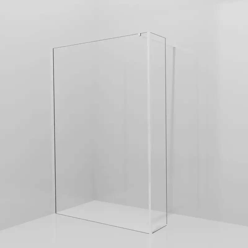 Versand Am Gleichen Tag Balmani Modular Walk-In Dusche mit fester Seitenwand: 140 x 200 cm, Extra Klarglas, inklusive Coating, Profil Chrom glänzend