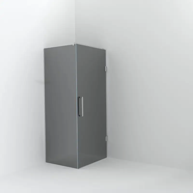 Balmani Modular Walk-In Dusche mit Tür: 80 x 200 cm mit Tür 90 cm, Reflex-Spiegelglas inklusive Coating, Profil Chrom glänzend Heißes Angebot