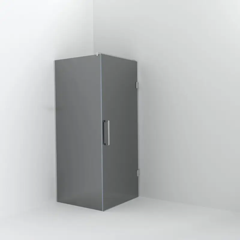 Balmani Modular Walk-In Dusche mit Tür: 90 x 200 cm mit Tür 90 cm, Reflex-Spiegelglas inklusive Coating, Profil Chrom glänzend Abverkauf