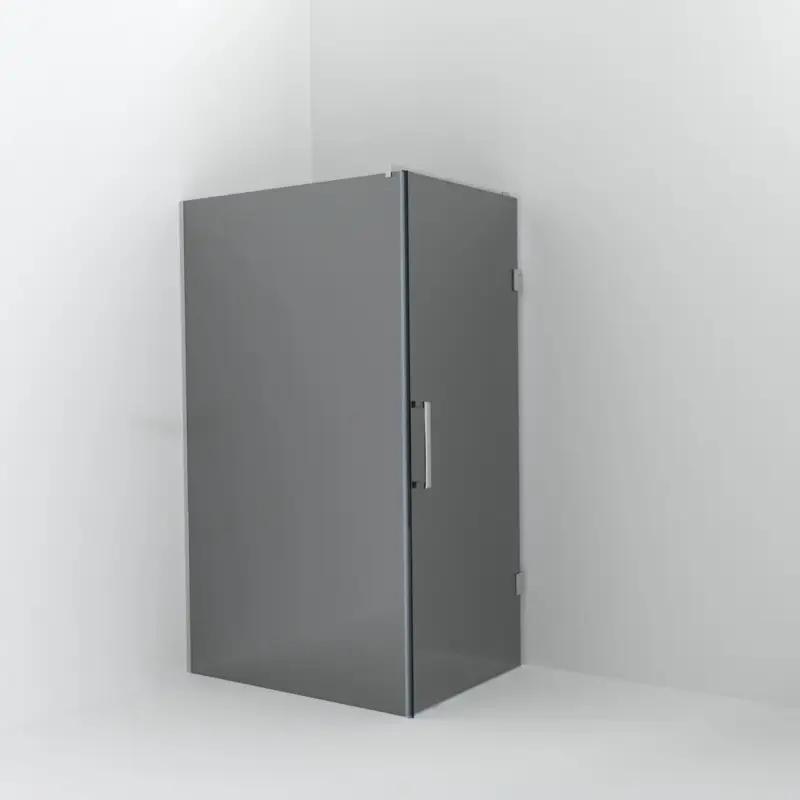 Balmani Modular Walk-In Dusche mit Tür: 120 x 200 cm mit Tür 90 cm, Reflex-Spiegelglas inklusive Coating, Profil Chrom glänzend Beliebt