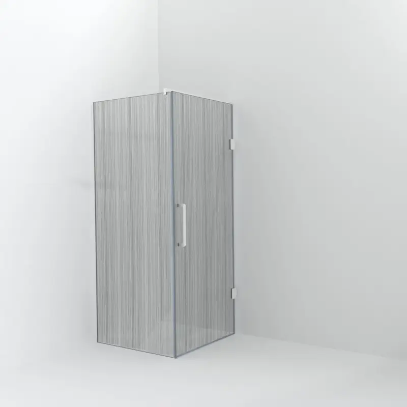 Balmani Modular Walk-In Dusche mit Tür: 90 x 200 cm mit Tür 90 cm, Mikado inklusive Coating, Profil Weiß matt Top-Seller