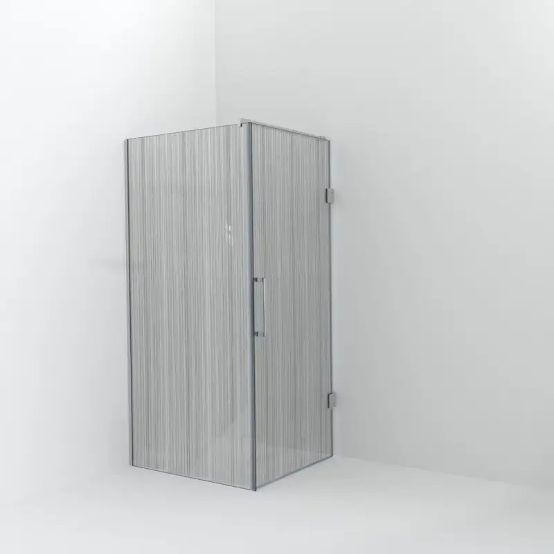 Balmani Modular Walk-In Dusche mit Tür: 100 x 200 cm mit Tür 90 cm, Mikado inklusive Coating, Profil Chrom glänzend Direkt Vom Hersteller