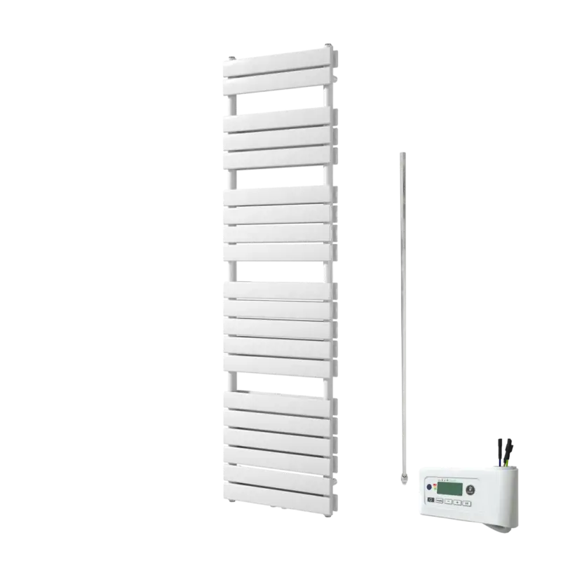 Direkt Vom Hersteller Vipera Vulcan Doppel Handtuchheizkörper 50 x 183,5 cm Elektrische Heizung weiß glänzend Seiten- und Mittelanschluss 1.250W, inkl. Widerstand