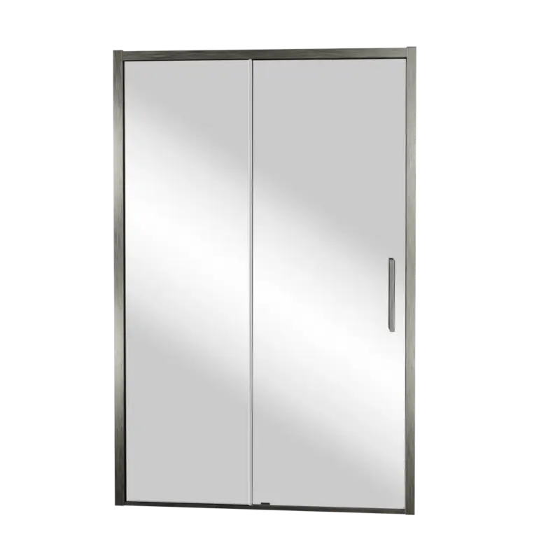Meistverkauft Balmani Senses Design Dusche Schiebetür, Links, 120 cm x 210 cm, Reflex-Spiegelglas, Profil Brushed GunMetal