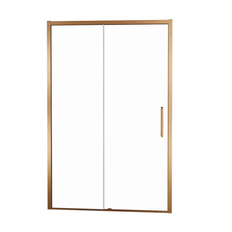 Balmani Senses Design Dusche Schiebetür, umkehrbar, 120 cm x 210 cm, Klarglas, Profil Brushed Rosegold Rabatt